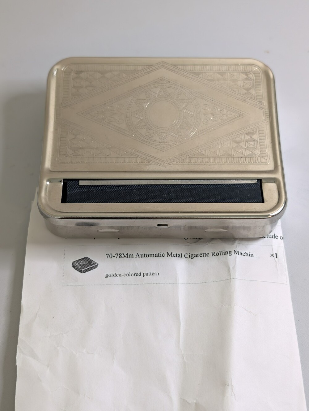 Automatic Metal Cigarette Rolling Machine - Gold